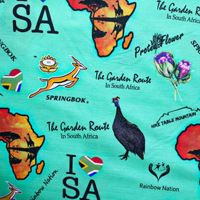 Kids Fabrics Kids Fabrics Ptd Poly Cotton SA Tourism Green 240CM (4783998599257)