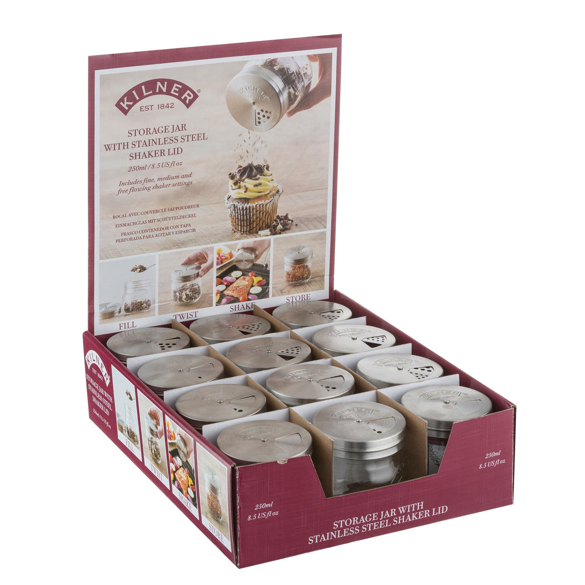 Kilner Fermentation Kilner Jar with Shaker Lid 250ml KL0025404 (7202207727705)