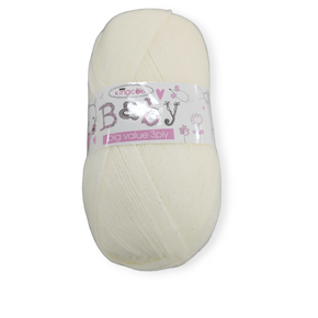 KING COLE Habby King Cole Baby Big Value 3Ply Wool Cream (7285674836057)