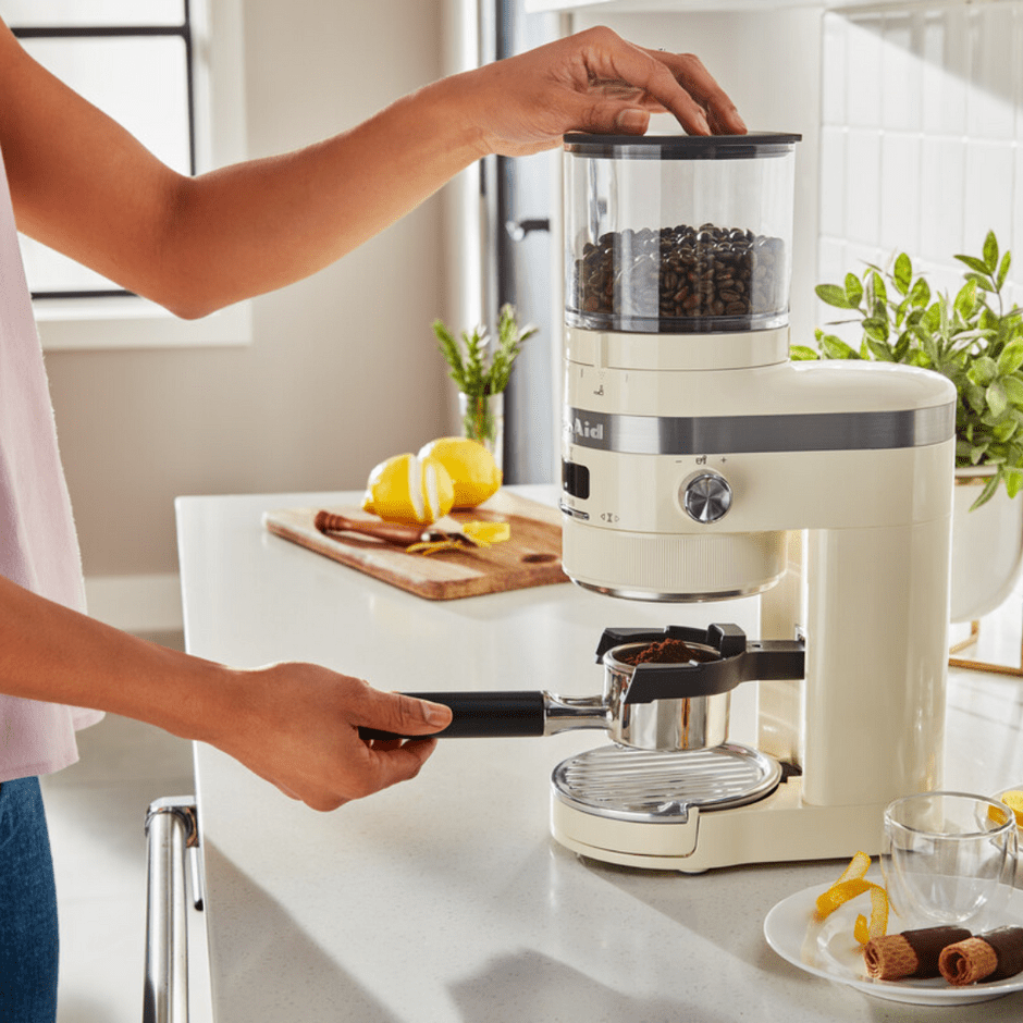 KitchenAid COFFEE GRINDER KitchenAid Coffee Grinder Almond Cream 5KCG8433EAC (7279917826137)