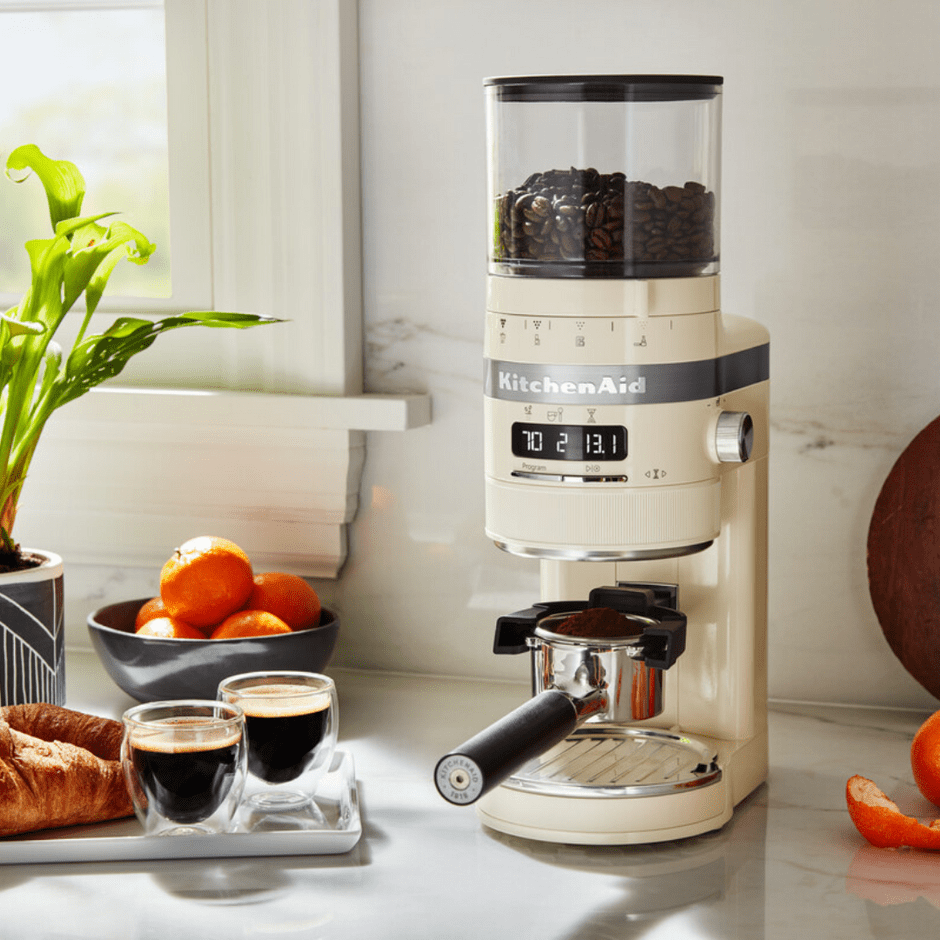 KitchenAid COFFEE GRINDER KitchenAid Coffee Grinder Almond Cream 5KCG8433EAC (7279917826137)