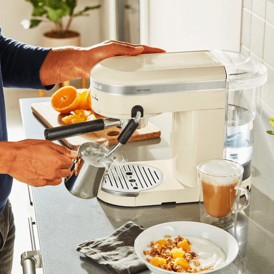 KitchenAid COFFEE MACHINE KitchenAid Espresso Machine Artisan Almond Cream 5KES6503EAC (7279933325401)