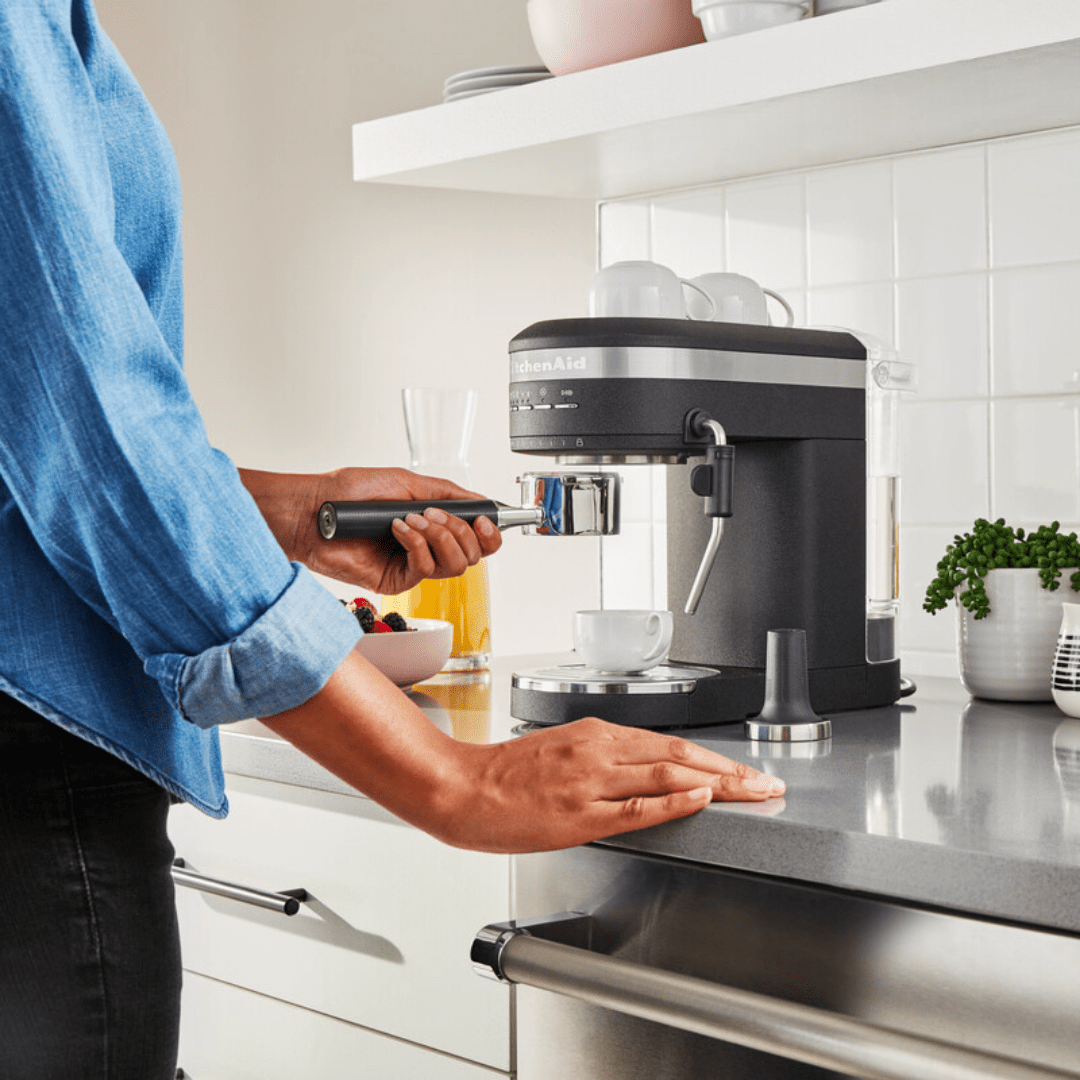 KitchenAid COFFEE MACHINE KitchenAid Espresso Machine Artisan Cast Iron 5KES6503EBK (7279938699353)