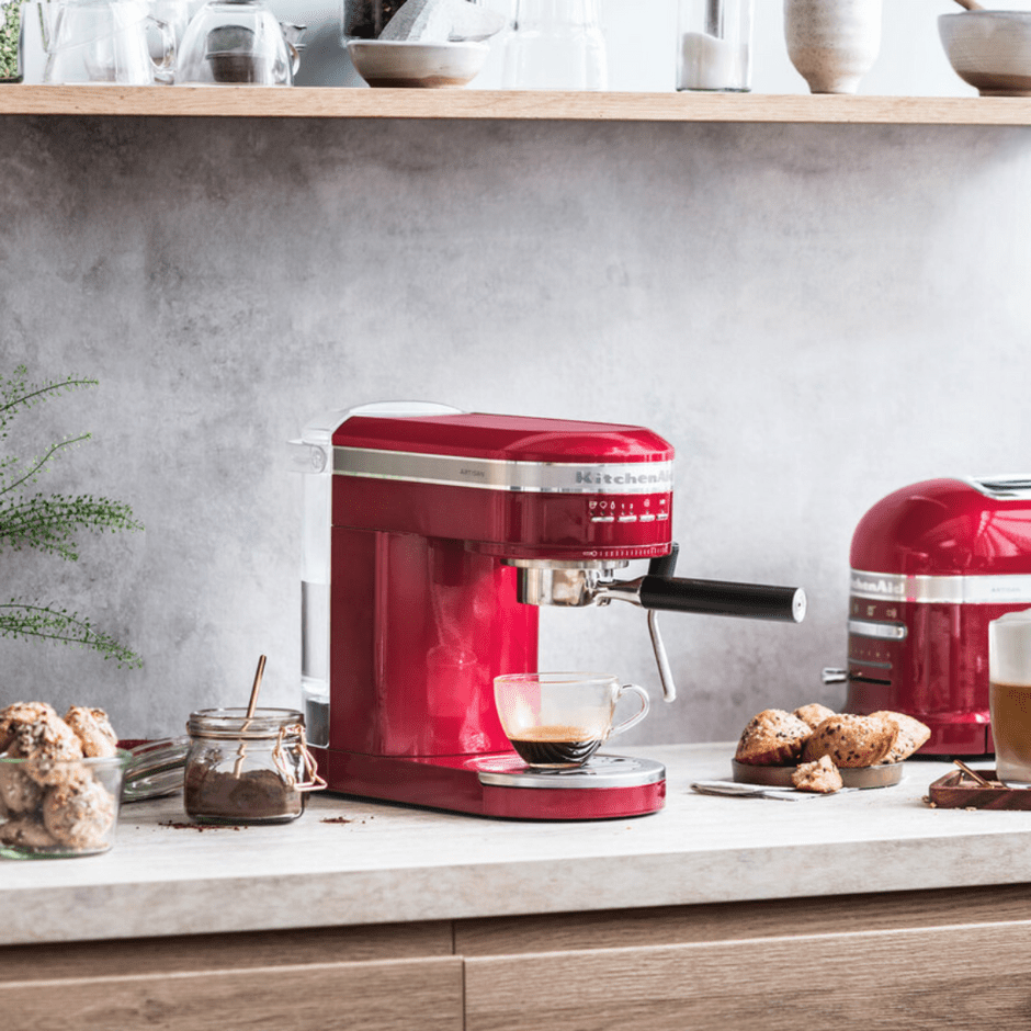KitchenAid Espresso Machine Artisan Empire Red 5KES6503EER for