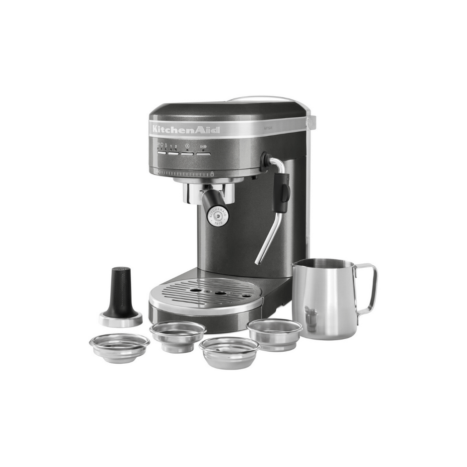KitchenAid COFFEE MACHINE KitchenAid Espresso Machine Artisan Medallion Silver 5KES6503EMS (7279945023577)