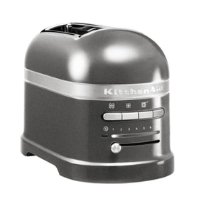 KitchenAid Food Processor KitchenAid Artisan 1250W 2 Slice Automatic Toaster Medallion Silver 5KMT2204EMS (7179739562073)