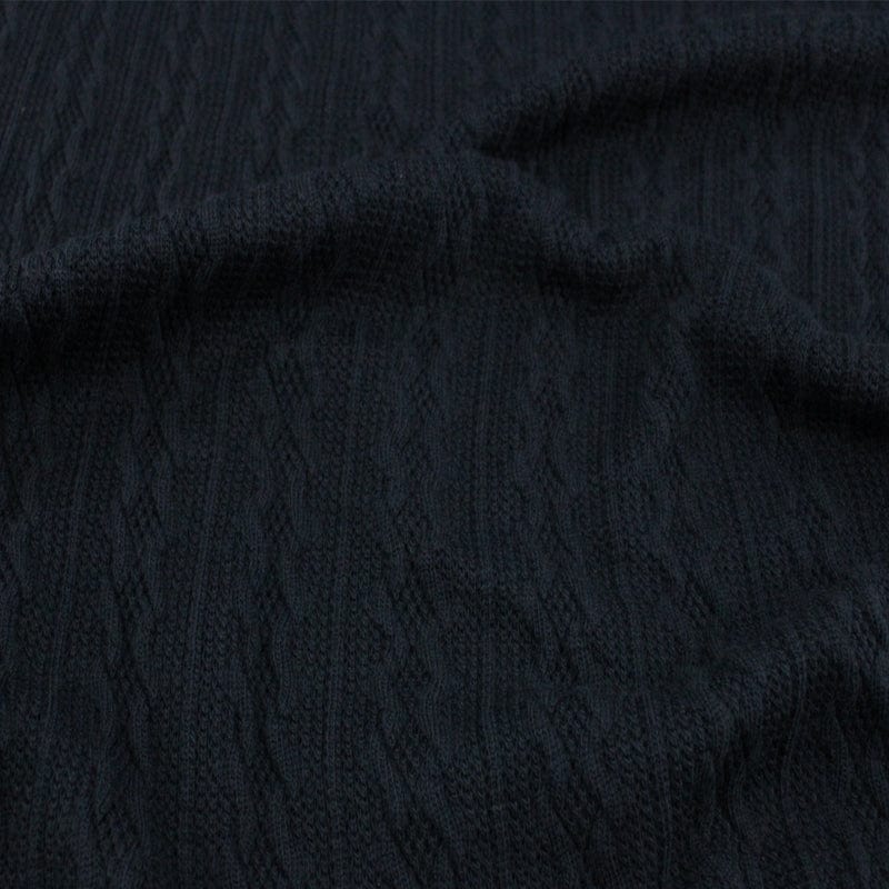 Cable Knit Fabric Black 150 cm for Sale ️ Lowest Price Guaranteed