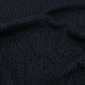 KNITS Dresses Cable Knit Fabric Black 150 cm (6980139974745)