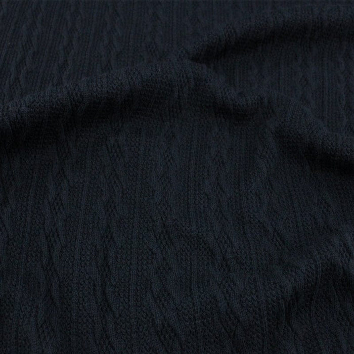 Cable Knit Fabric Black 150 cm for Sale ️ Lowest Price Guaranteed