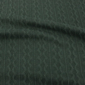 KNITS Dresses Cable Knit Fabric Olive Green 150 cm (6980156588121)