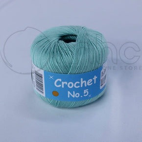 KNITTING Habby Crochet Cotton No.5 Mint 50g (7268796694617)