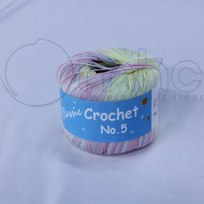 KNITTING Habby Crochet Cotton No.5 Multi 50g (7268799053913)