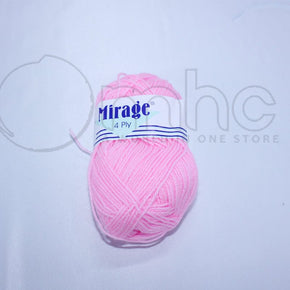 KNITTING habby Mirage 4ply Acrylic Wool Baby Pink 25g (Col. 004) (7268808458329)