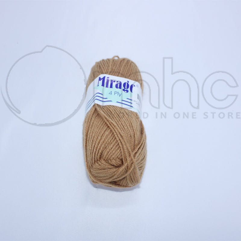 KNITTING Habby Mirage 4ply Acrylic Wool Camel 25g (Col. 145) (7268817240153)