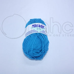 KNITTING Habby Mirage 4ply Acrylic Wool Dark Turquoise 25g (Col. 059) (7268812685401)