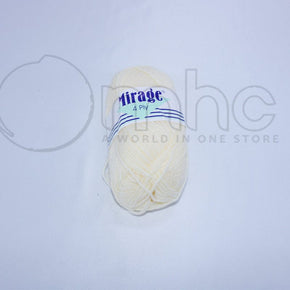 KNITTING Habby Mirage 4ply Acrylic Wool Parchment 25g (Col. 014) (7268803215449)