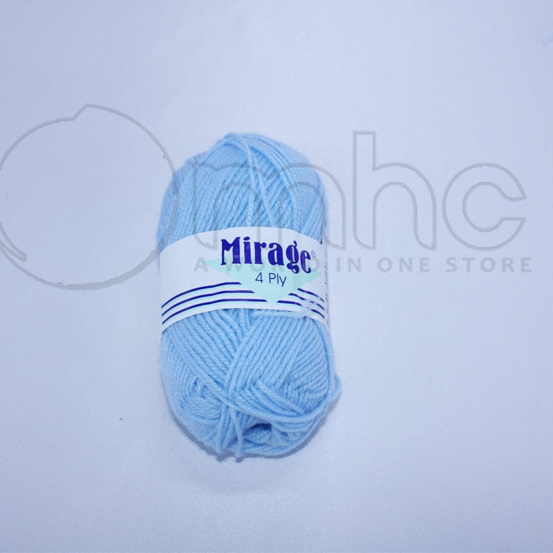 KNITTING Habby Mirage 4ply Acrylic Wool Sky 25g (Col. 003) (7268808753241)