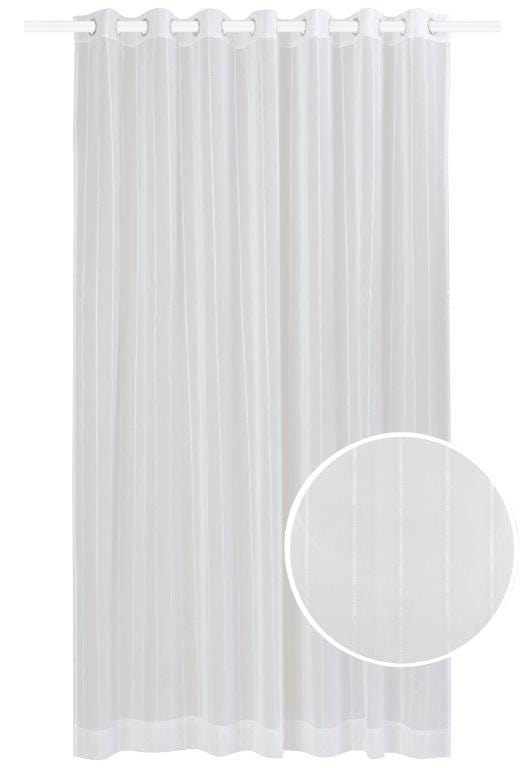 KUBU EYELET CURTAIN Ella Sheer White 140 X 225 CM Kubu Ella Sheer Eyelet Curtain Ready To Hang White (7000794234969)