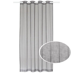 KUBU EYELET CURTAIN Kubu Ella Sheer Eyelet Curtain Ready To Hang Grey (7000802000985)