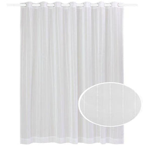 KUBU EYELET CURTAIN Kubu Ella Sheer Eyelet Curtain Ready To Hang White (7000794234969)