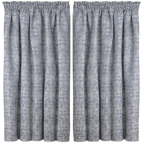 KUBU TAPED CURTAIN Kubu Jacquard Brielle Taped Curtain Ready To Hang 2 Piece 230 x 218 CM Grey (7000810881113)