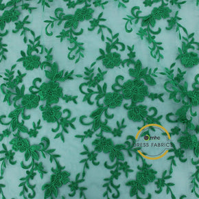 LACE Dress Forms Lace Fabric Emerald Green 130cm (7041168244825)