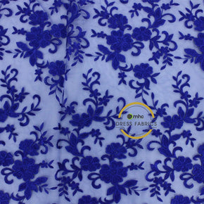 LACE Dress Forms Lace Fabric Royal Blue 130cm (7041167851609)