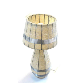 LAMP SHADES AND LANTERNS Furniture & Lights Cream White Beaded Table Lamp (4711313899609)