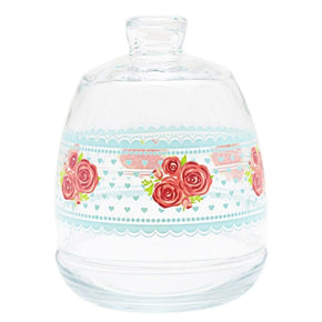 LAV SUGAR BOWL Lav Lora Sugar Bowl - Clear With Floral Print (6575818244185)