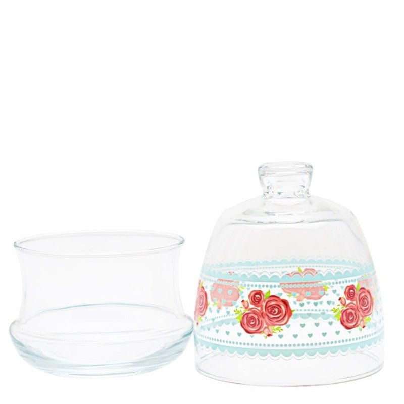 LAV SUGAR BOWL Lav Lora Sugar Bowl - Clear With Floral Print (6575818244185)