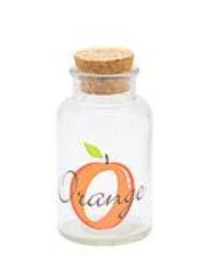 LAV SUGAR BOWL Lav Orange Jar With Cork Lid - Clear (6575819849817)