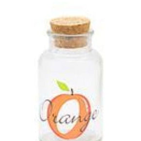 LAV SUGAR BOWL Lav Orange Jar With Cork Lid - Clear (6575819849817)