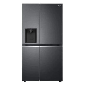 LG Fridge LG 611Lt Matt Black Steel Side by Side Refrigerator  GC-L257SQSL (7173042929753)