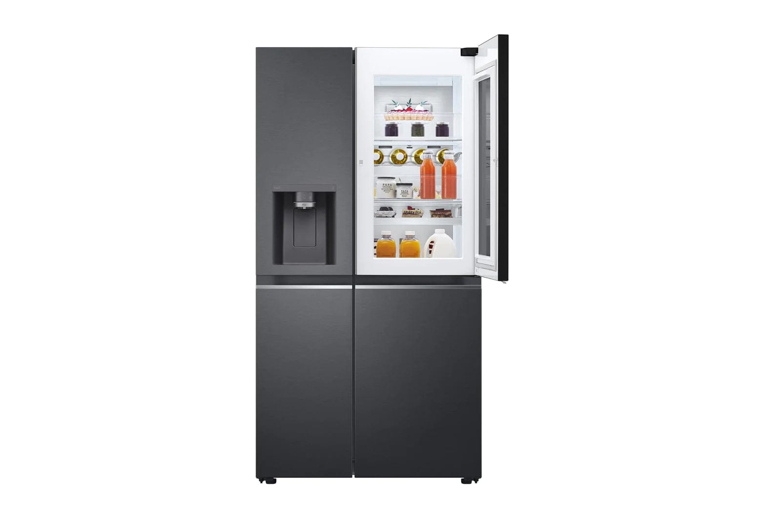 LG LG 674L Matte Black Steel Side By Side  GC-X257CQFS (7077031772249)