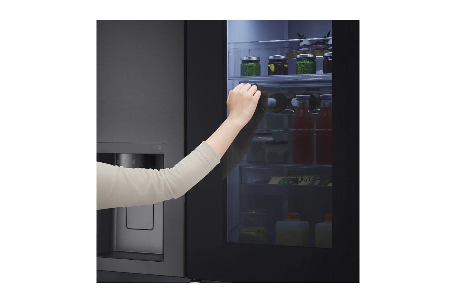 LG LG 674L Matte Black Steel Side By Side  GC-X257CQFS (7077031772249)