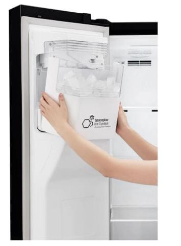 LG Side by side fridge LG 665L Black Stainless Steel Side/Side Fridge GC-J247CQBV (6961299849305)