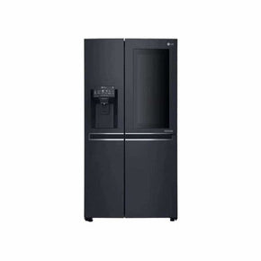 LG Side by side fridge LG 665L Matte Black Side By Side InstaView Fridge GC-X247CQBV (6601816146009)