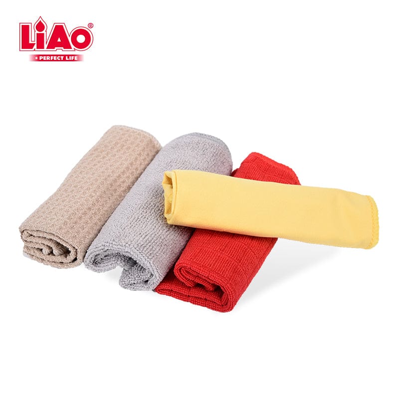 LIAO CLEANING LiAo Microfiber Cleaning Cloths Pack Of 4 (6550834544729)