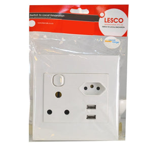 light accessories Furniture & Lights Wall Switch 1X16A+2 USB (2061850247257)