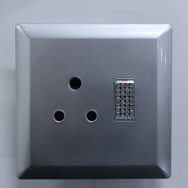Lighting Accessories Alisa Single Plug Silver BLESS4S/A (7041772224601)