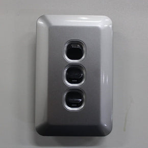 Lighting Accessories Silver 8l way Switch/Socket P/P BLEL3W12S (7038792466521)