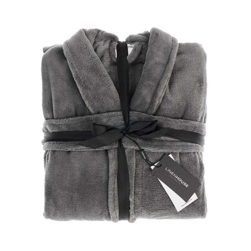 Linen House bathrobe Adult – One Size Fits Most bathrobe Linen House Bathrobe Castle Rock Microfibre (4687893692505)