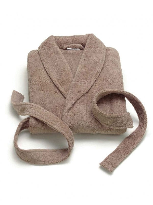 Linen House bathrobe Bathrobe taupe one size fits most Linen House Bathrobe Taupe Microfibre (4687901720665)