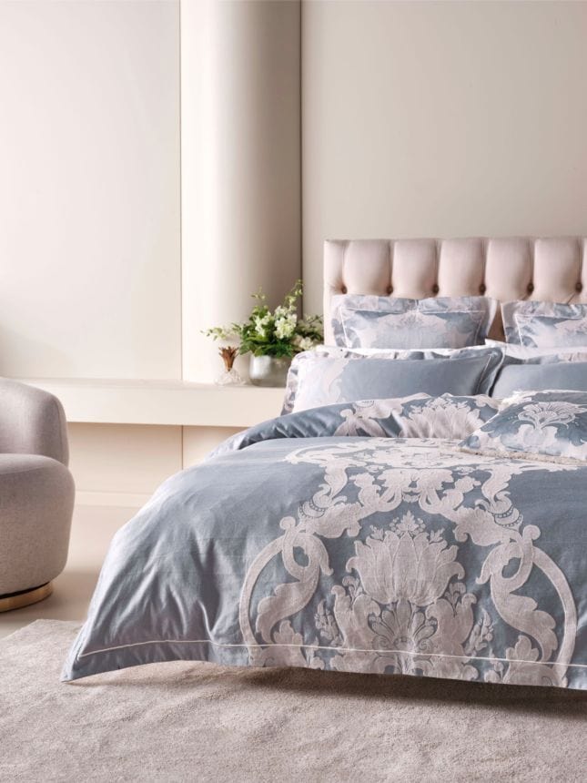 Linen House Duvet Cover Double Linen House Dionisia Blue Duvet Cover Set (6889202876505)