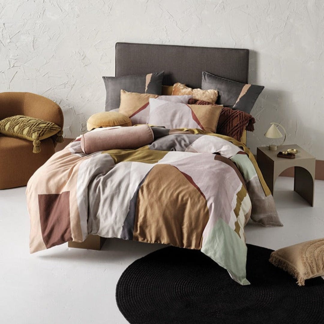 Linen House Duvet Cover Double Linen House Hayden Moss Duvet Cover Set (4673233256537)