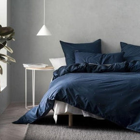 Linen House Duvet Cover Double Linen House Indigo Alexander Duvet Cover Set (2143997984857)