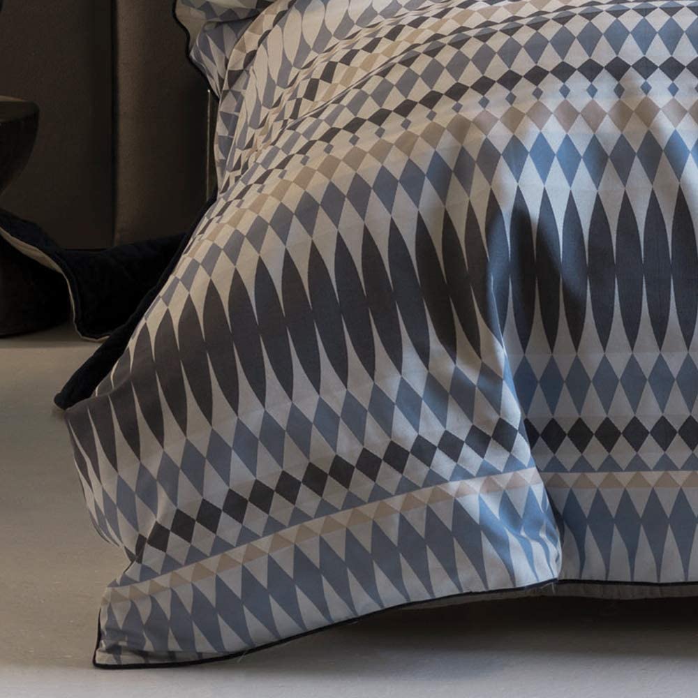 Linen House Duvet Cover Double Linen House Indigo Northbrook Duvet Cover Set (2144671006809)