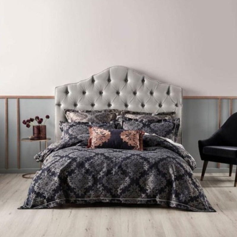 Linen House Duvet Cover Double Linen House  Navy Yvette Duvet Cover Set (4779574067289)