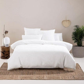 Linen House Duvet Cover Double Linen House Providence White Duvet Cover Set (6547538640985)