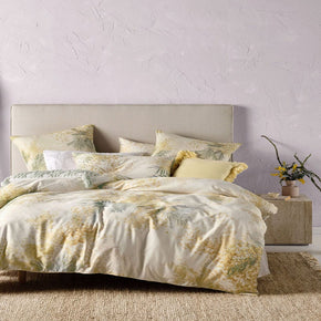 Linen House Duvet Cover Double Linen House Yellow Mimosa Duvet Cover Set (7231418859609)